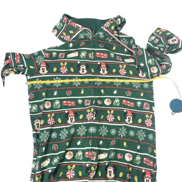 Mickey Mouse Icon Holiday One-Piece Pajama for Adults
SZ M Green Christmas zip - Picture 4 of 9